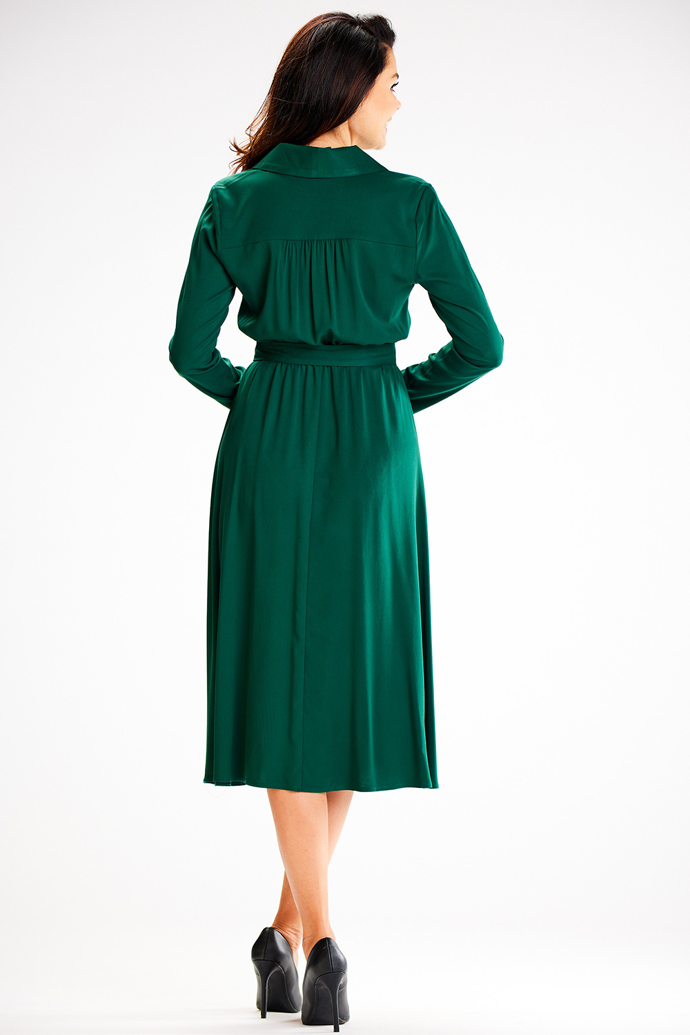 Sukienka Model A604 Bottle Green - awama - obrazek 3