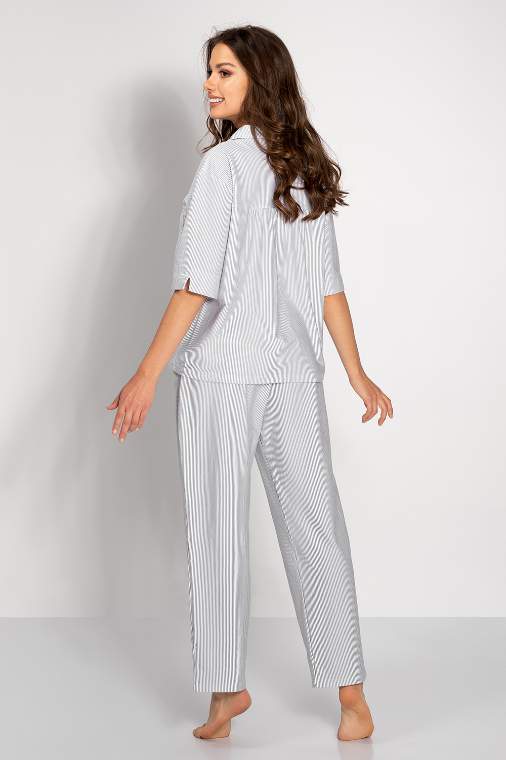 Piżama Damska Model Alessia 179364 Grey - Momenti Per Me - obrazek 2