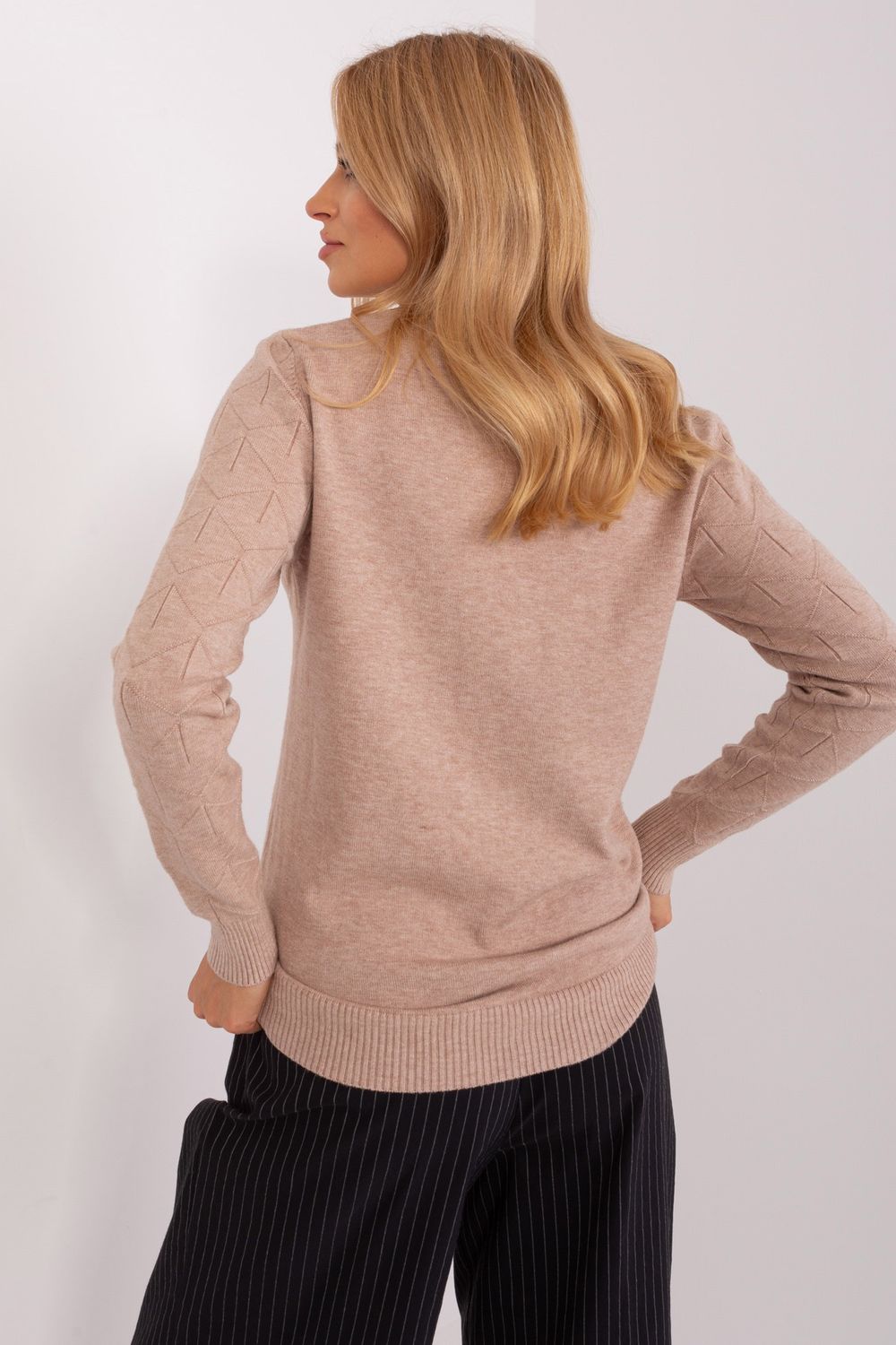 Sweter Damski Model AT-SW-232901.25X Dark Beige - AT - obrazek 3