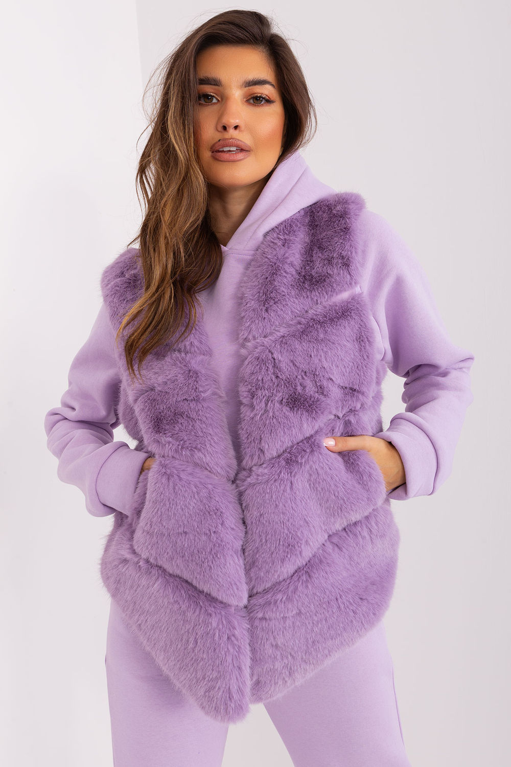 Kamizelka Model AT-KZ-2349.00P Light Violet - AT