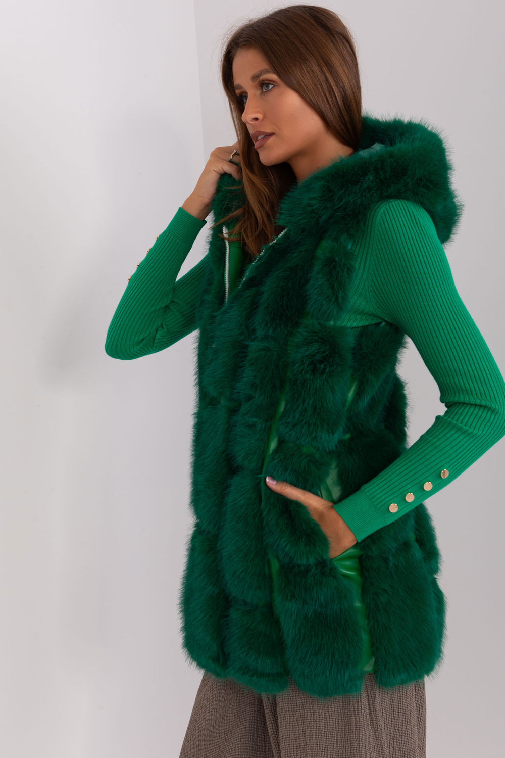 Kamizelka Model AT-KZ-2379.96P Dark Green - AT - obrazek 2