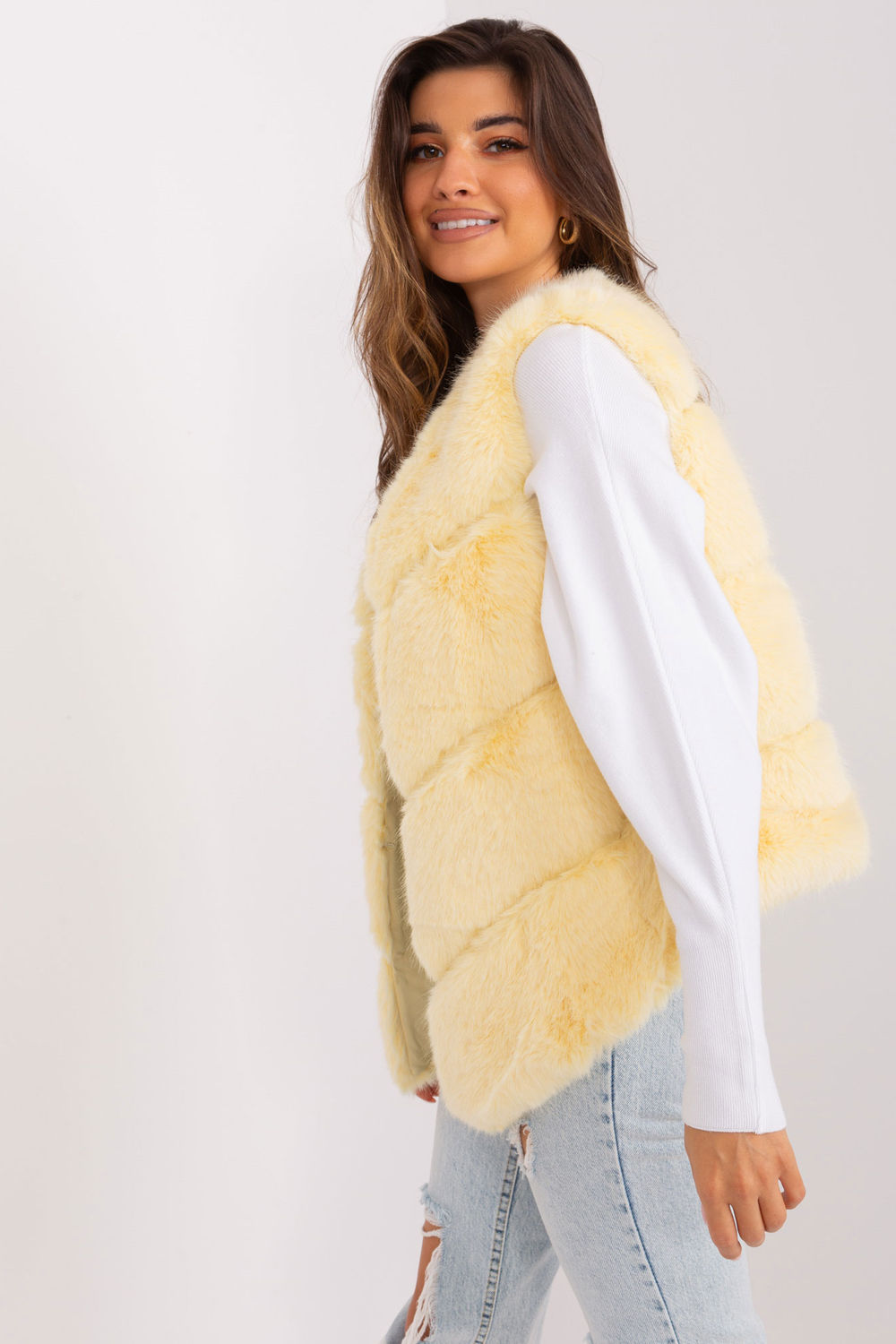 Kamizelka Model AT-KZ-2349.00P Light Yellow - AT - obrazek 2