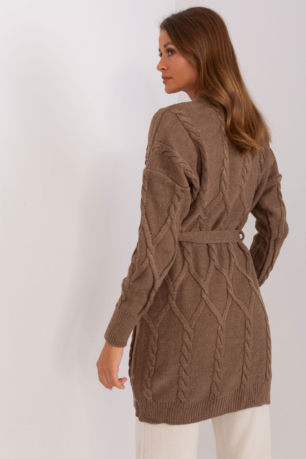 Sweter Kardigan Model BA-SW-8009-1.84P Brown - Badu - obrazek 3