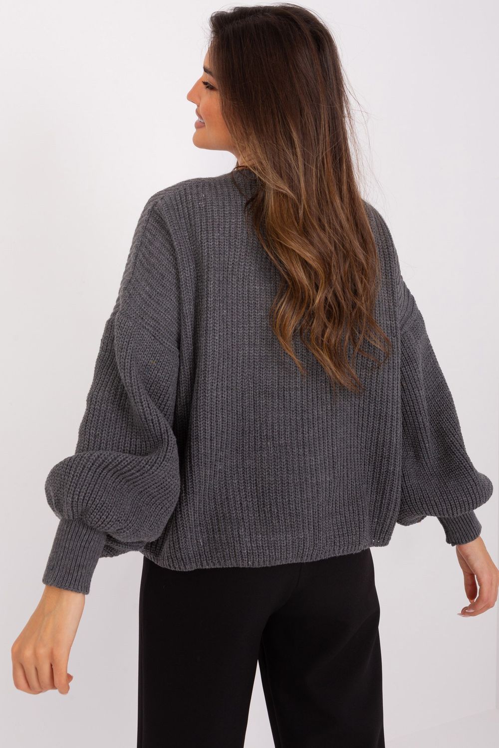 Sweter Komplet Model BA-KMPL-8019.20 Dark Grey - Badu - obrazek 3