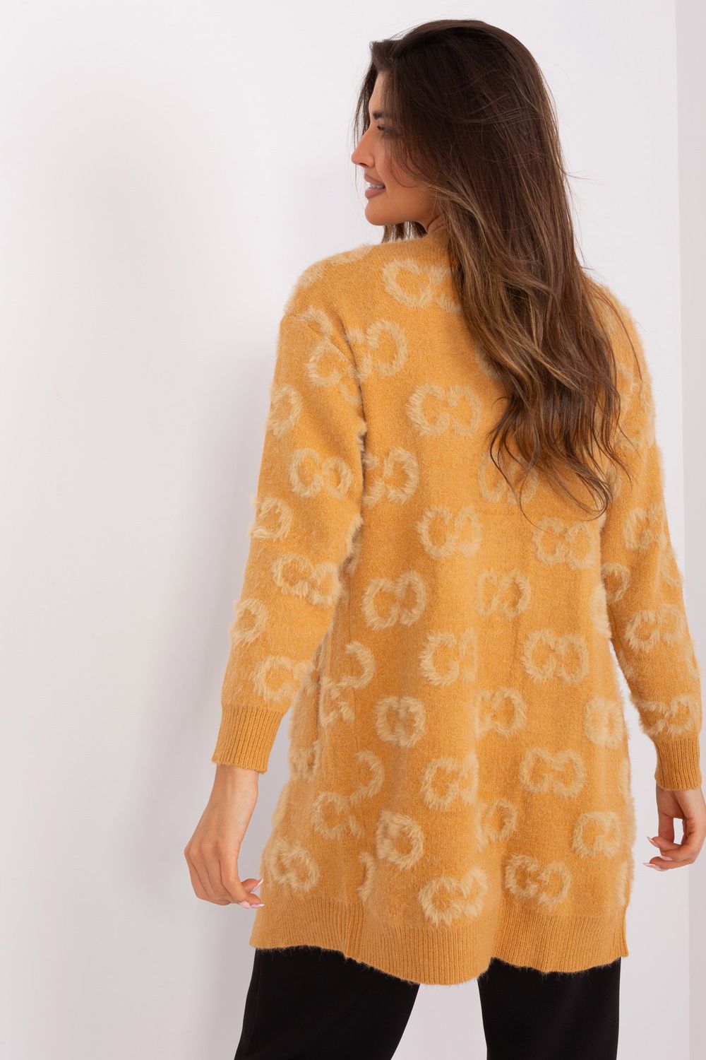 Sweter Kardigan Model AT-SW-234502.38X Camel - AT - obrazek 3