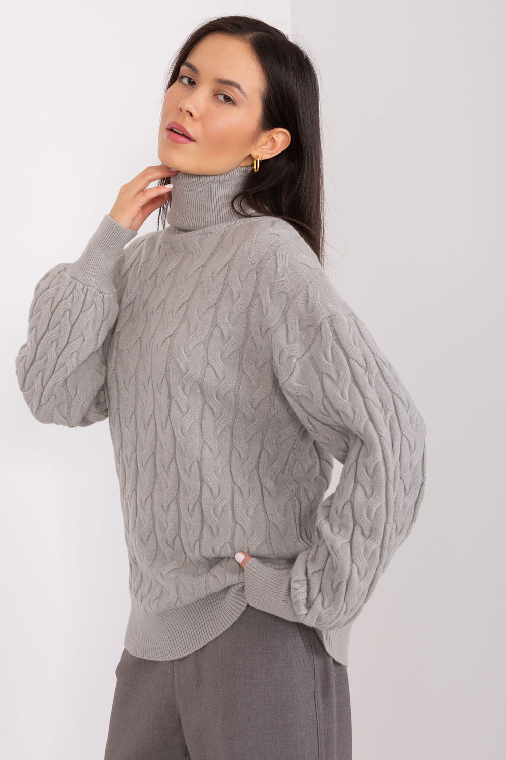 Golf Damski Model AT-SW-2348.88 Grey - AT - obrazek 2