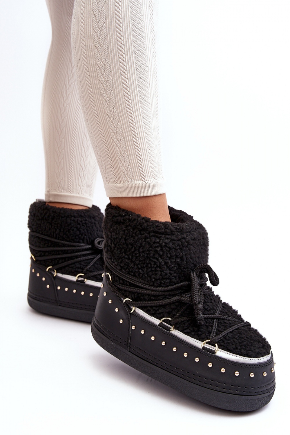 Śniegowce Model Rohes NB617 Black - Step in style - obrazek 2