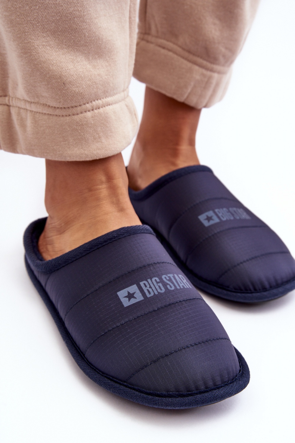 Kapcie Model Big Star KK274601 Navy - Step in style - obrazek 2