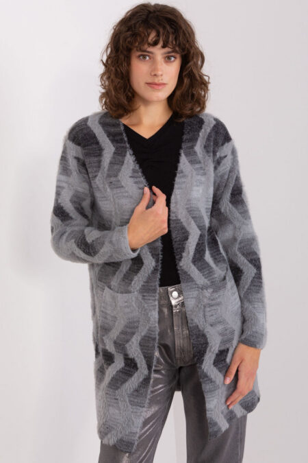 Sweter Kardigan Model AT-SW-234701.34 Grey - AT