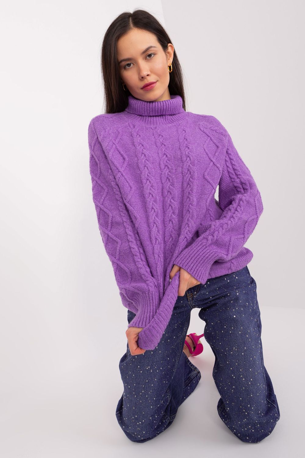 Golf Damski Model AT-SW-2355-2.19P Violet - AT - obrazek 2