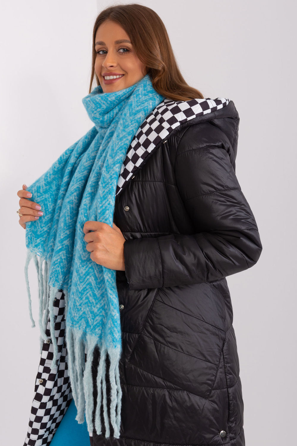 Szalik Model AT-SZ-23125.75 Blue - AT - obrazek 2