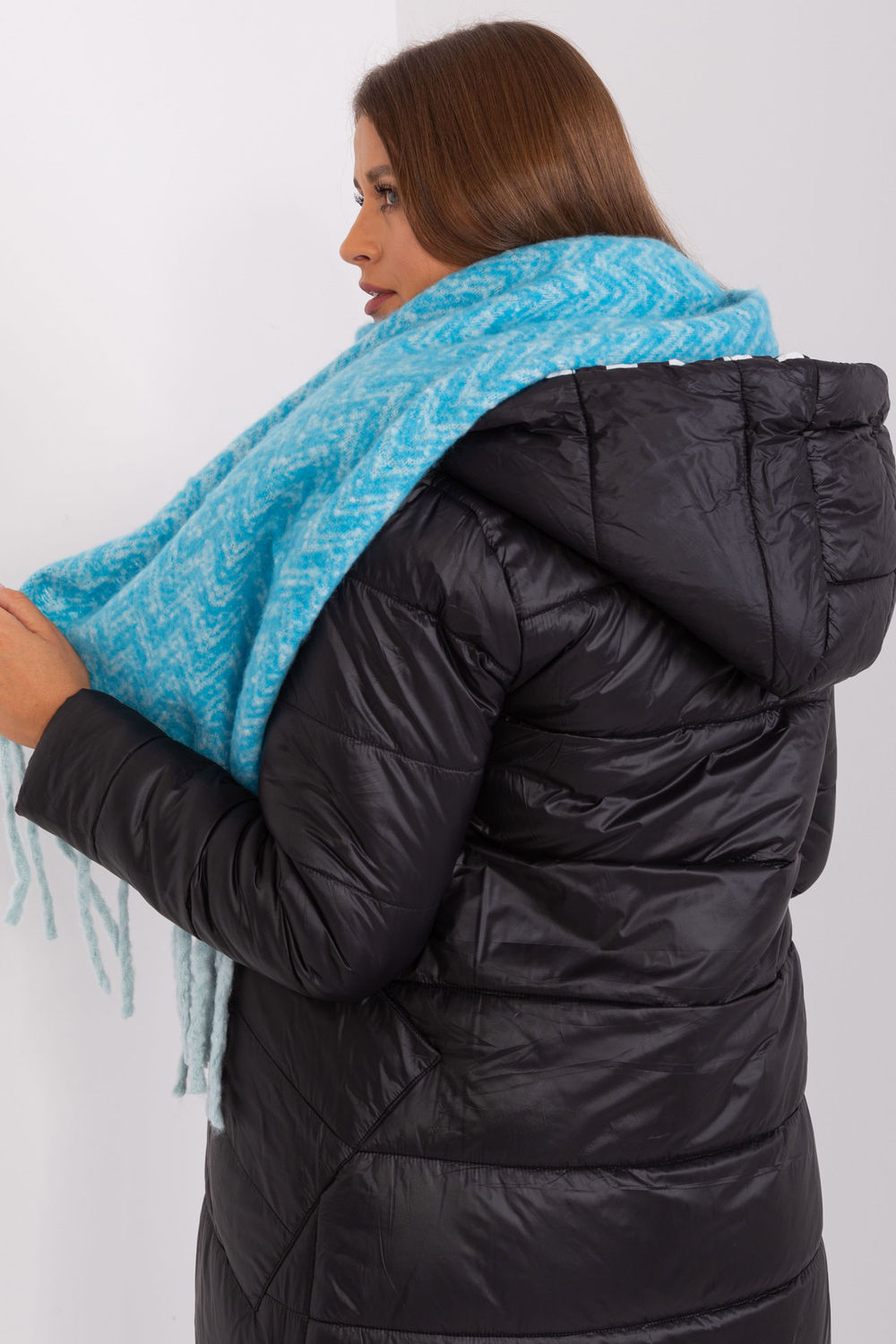 Szalik Model AT-SZ-23125.75 Blue - AT - obrazek 3