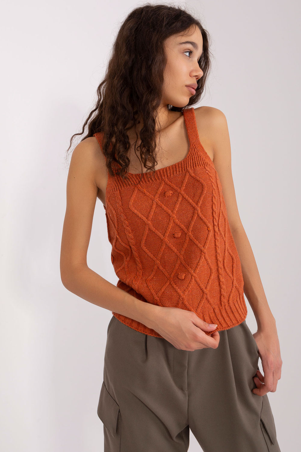 Sweter Komplet Model BA-KMPL-8019.20 Dark Orange - Badu - obrazek 2