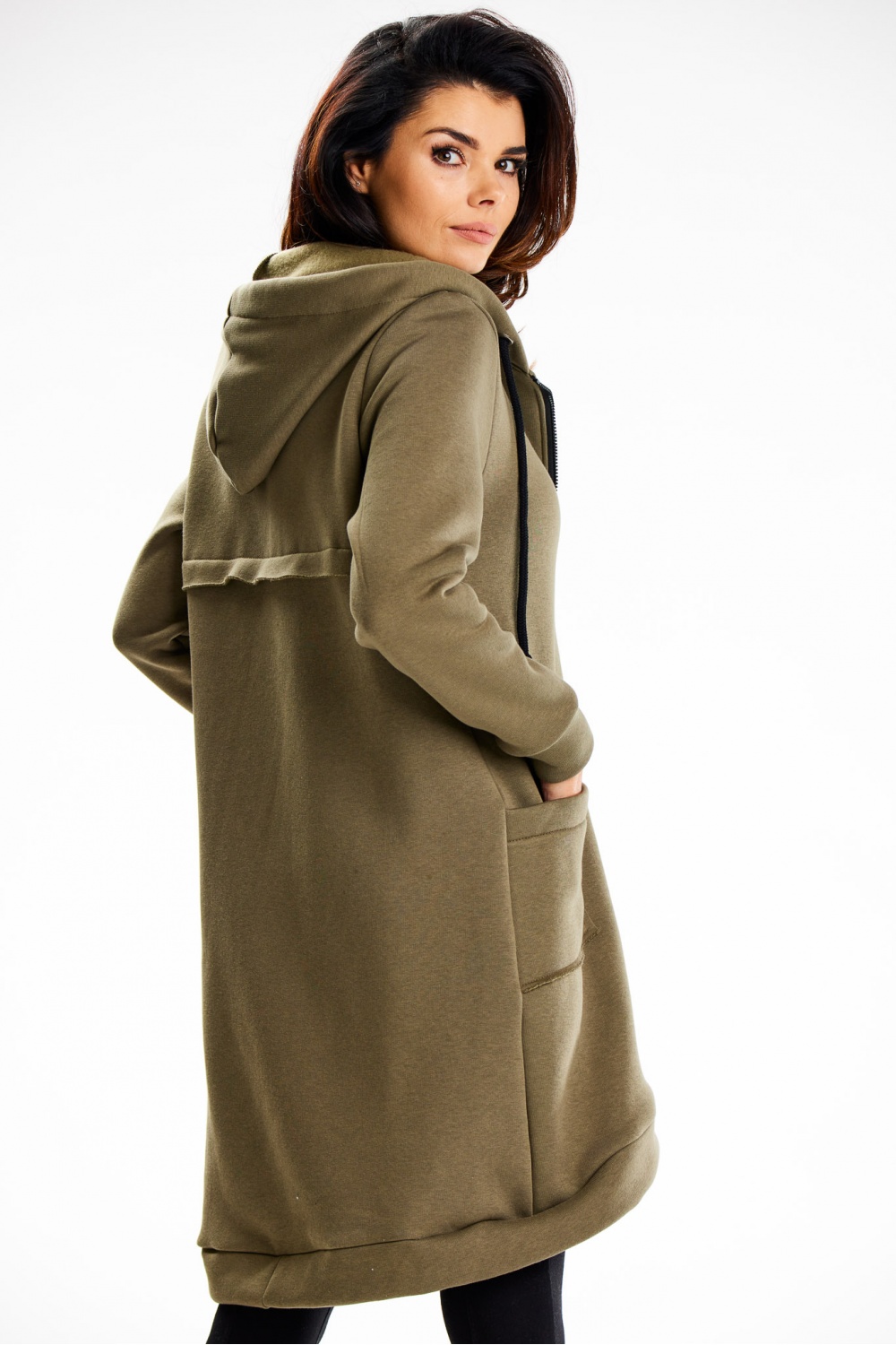 Bluza Damska Model M334 Khaki - Infinite You - obrazek 2