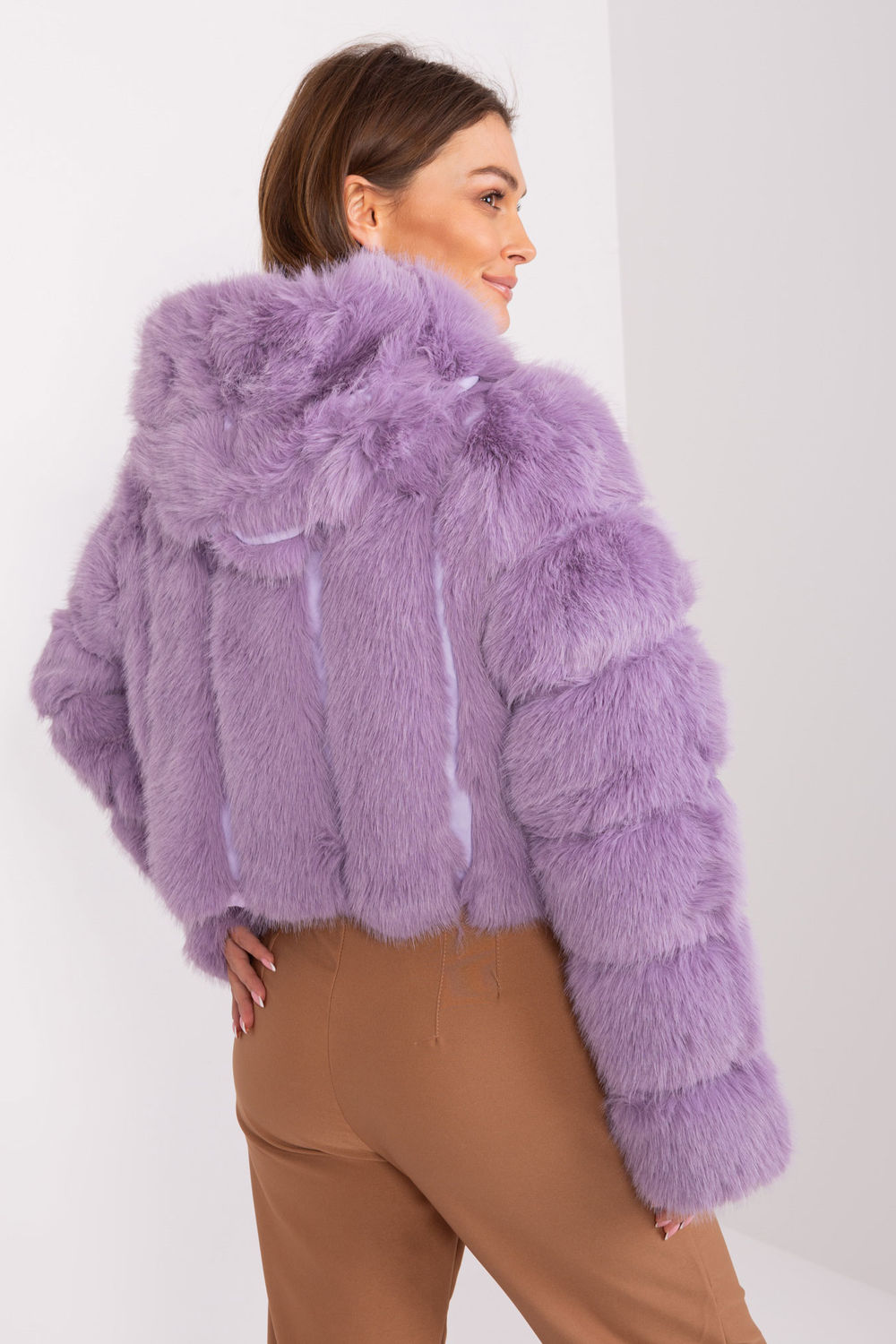Kurtka Damska Model AT-KR-2378.96P Light Violet - AT - obrazek 3
