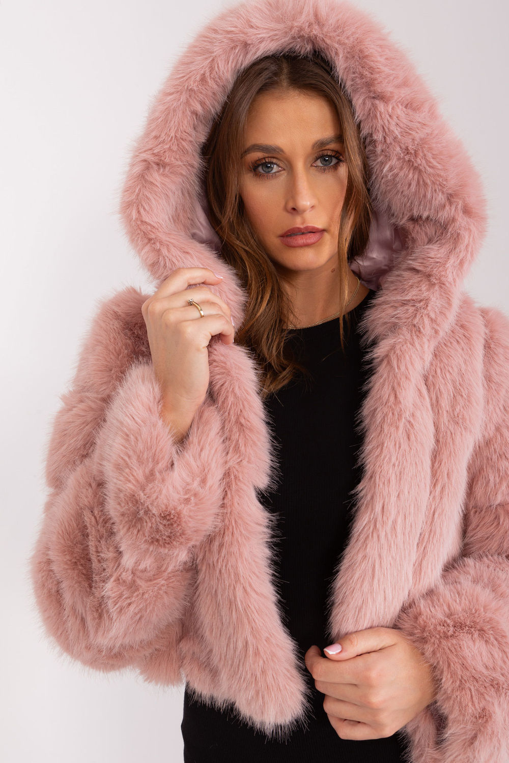 Kurtka Damska Model AT-KR-2378.96P Light Pink - AT - obrazek 4
