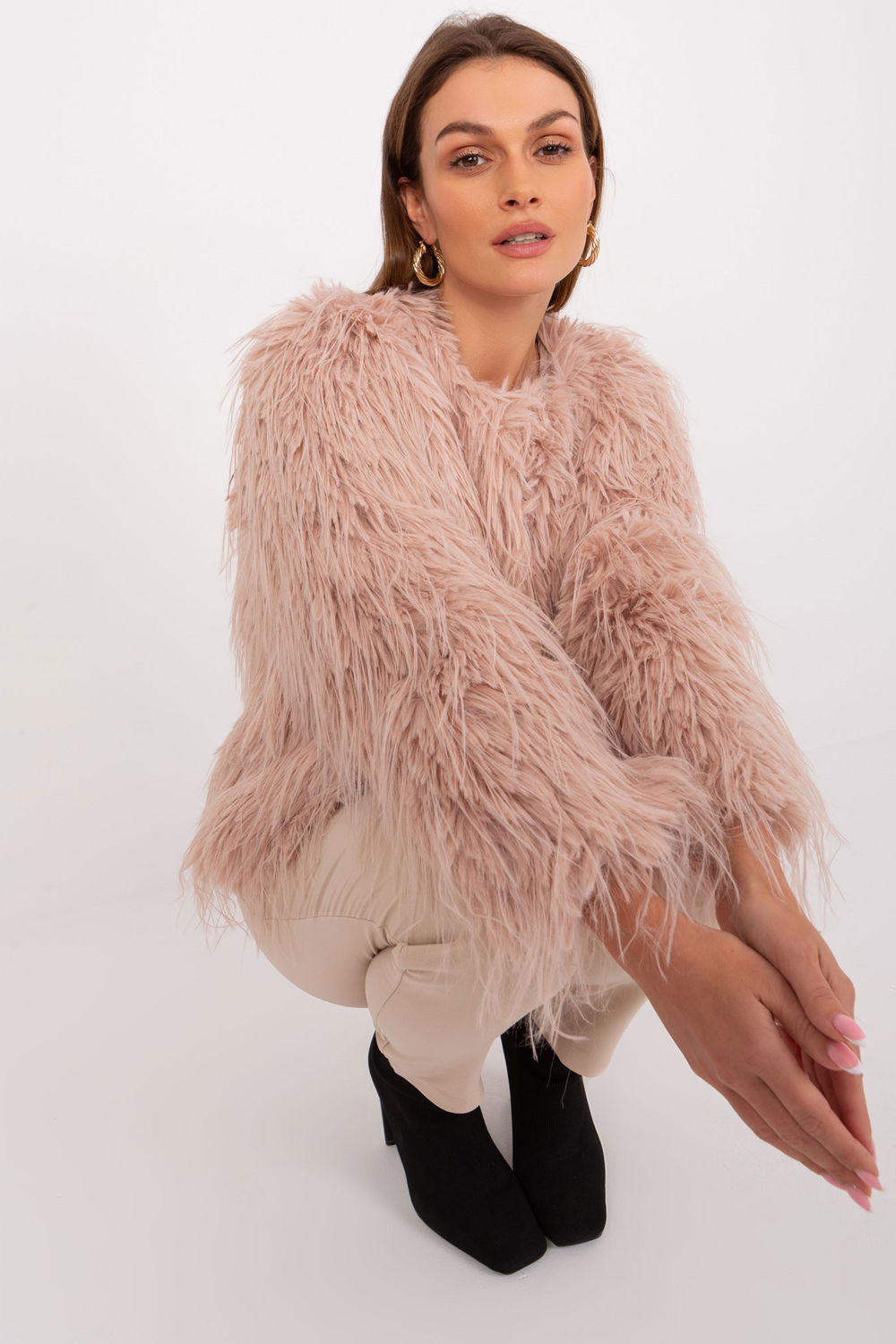 Kurtka Damska Model AT-KR-2359.96P Dark Pink - AT - obrazek 2