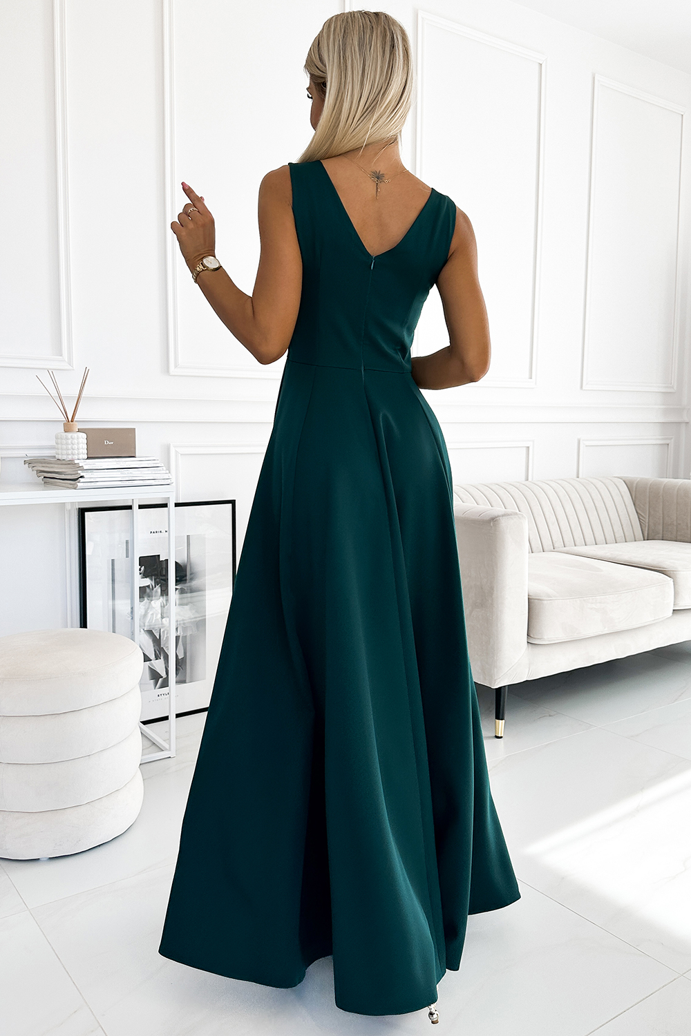 Sukienka Model Cindy 246-5 Green - Numoco - obrazek 2