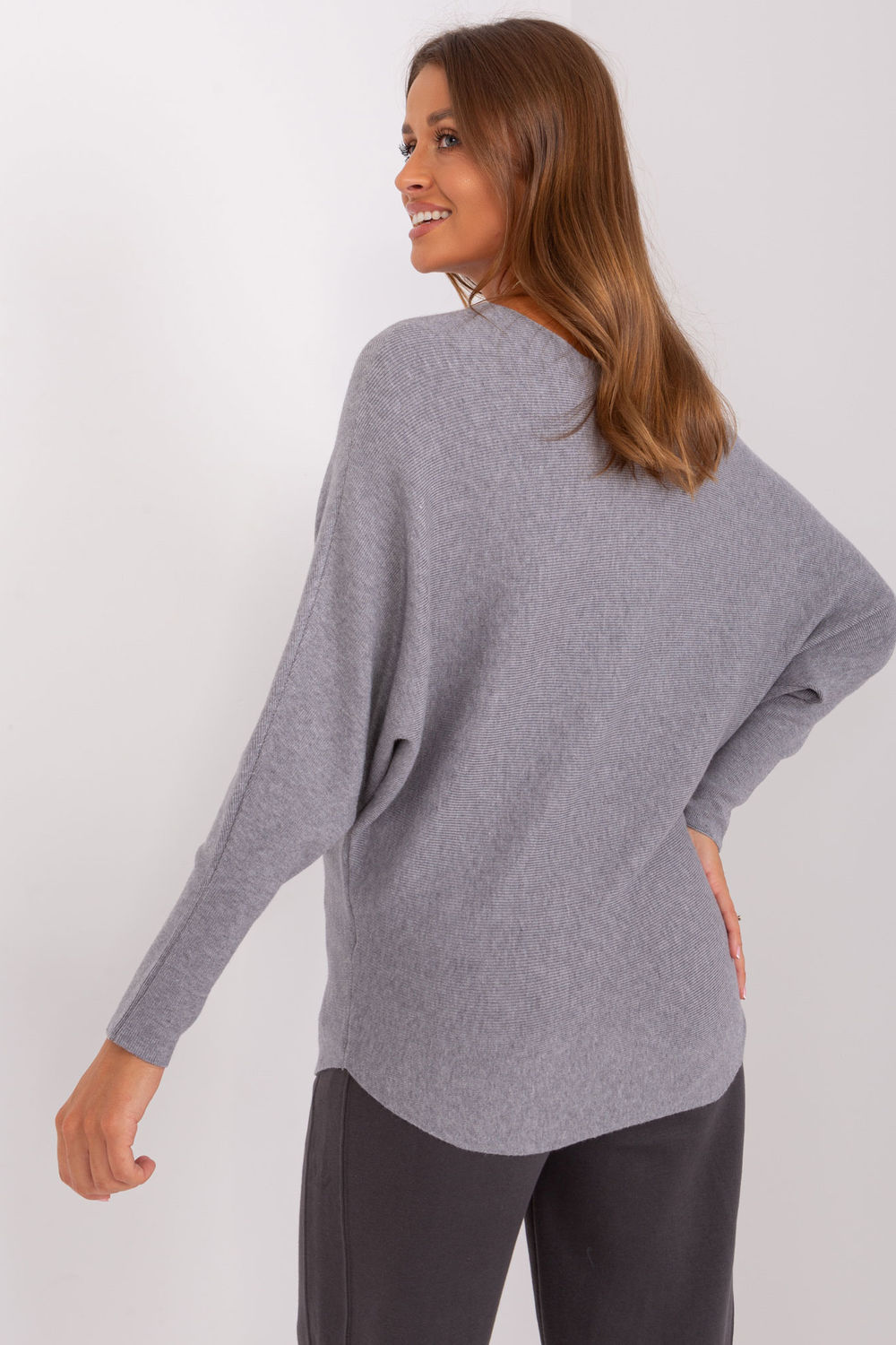 Sweter Damski Model PM-SW-PM-3588.00X Grey - Factory Price - obrazek 3