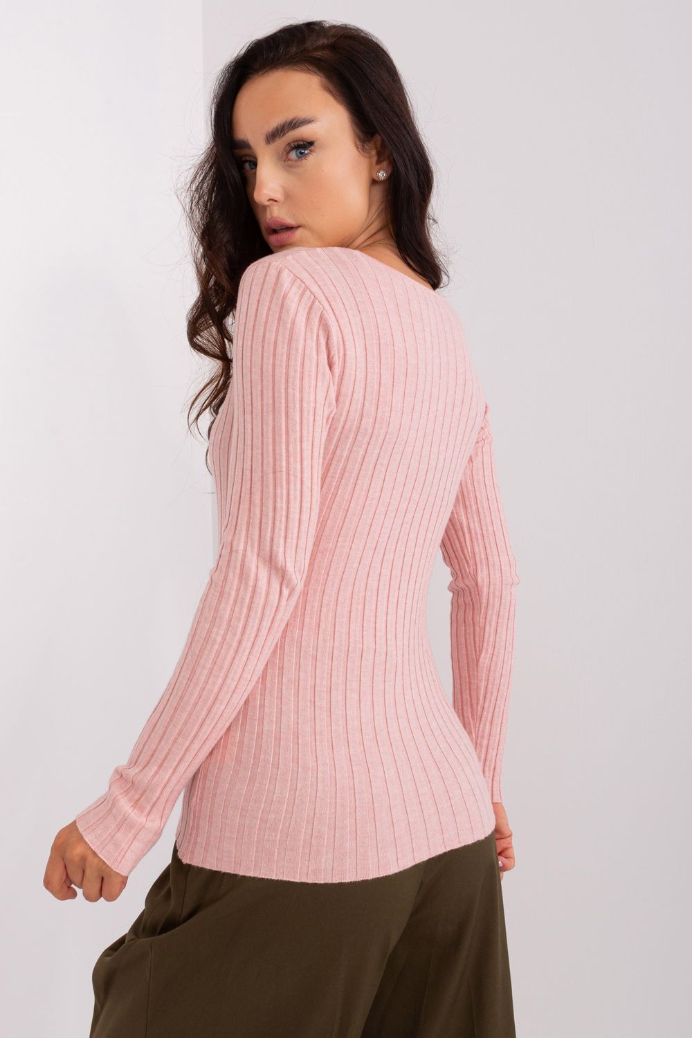 Sweter Damski Model PM-SW-PM1088.25 Light Pink - Factory Price - obrazek 3
