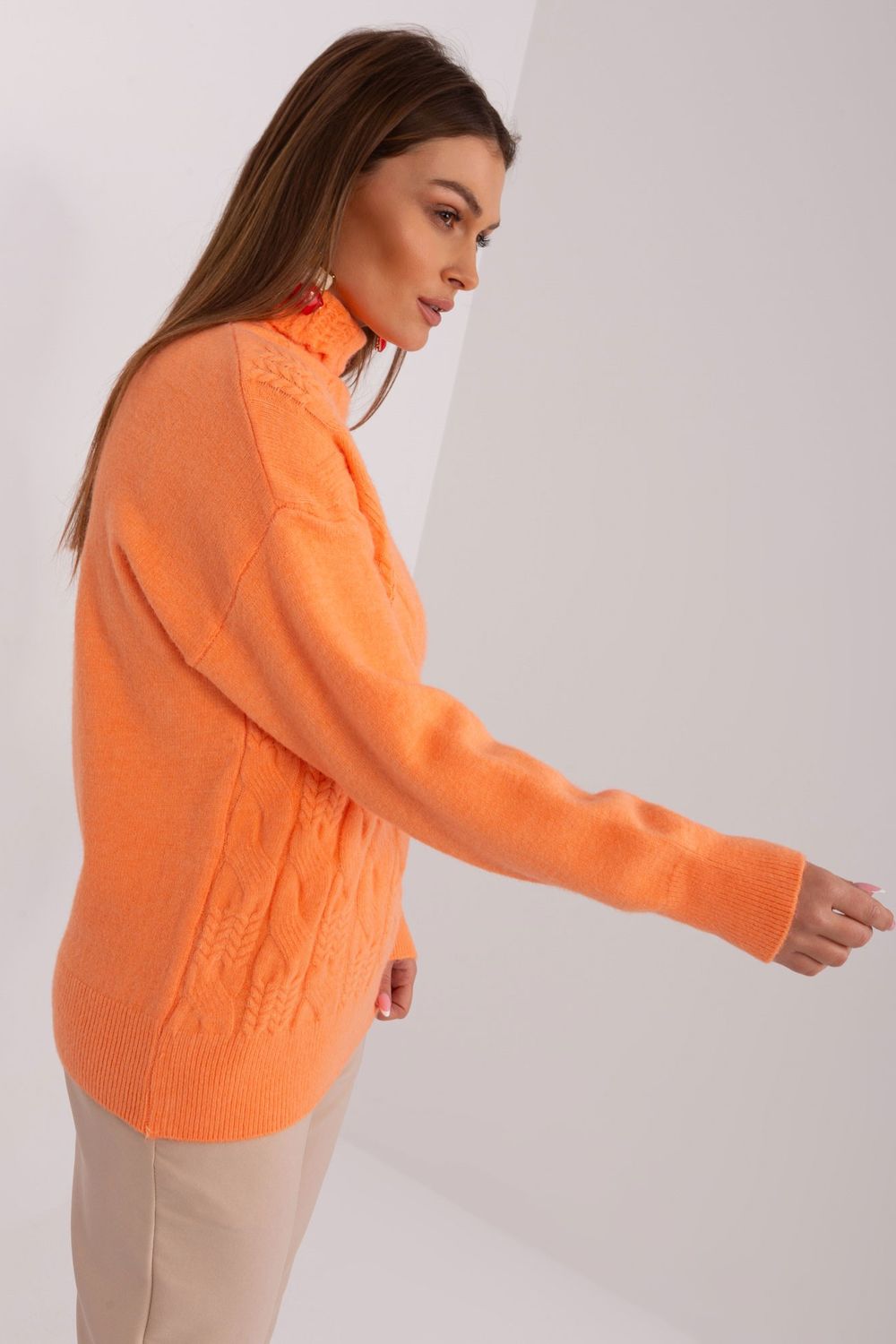 Golf Damski Model AT-SW-23401.97P Light Orange - AT - obrazek 2