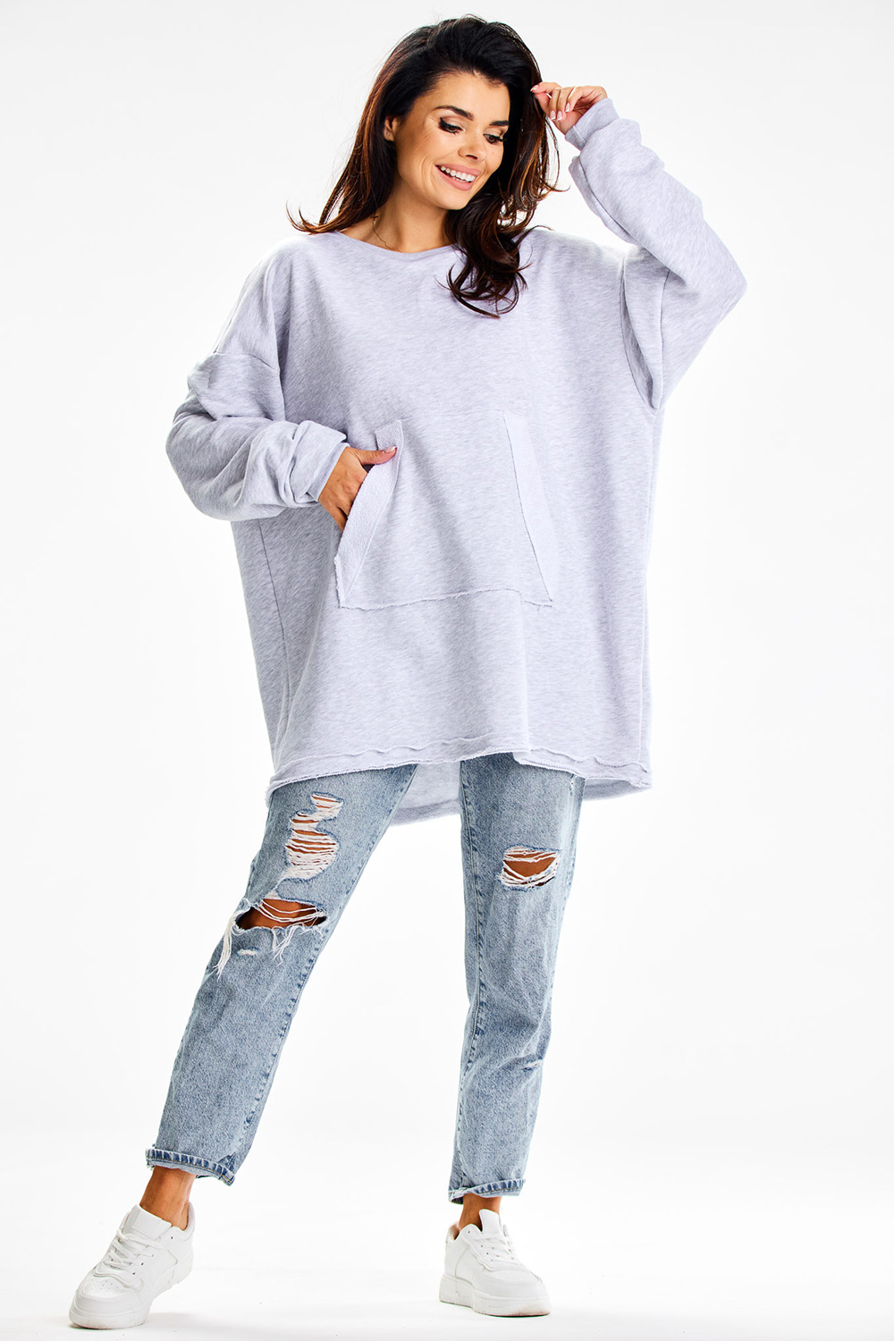 Bluza Damska Model M335 Grey - Infinite You - obrazek 3