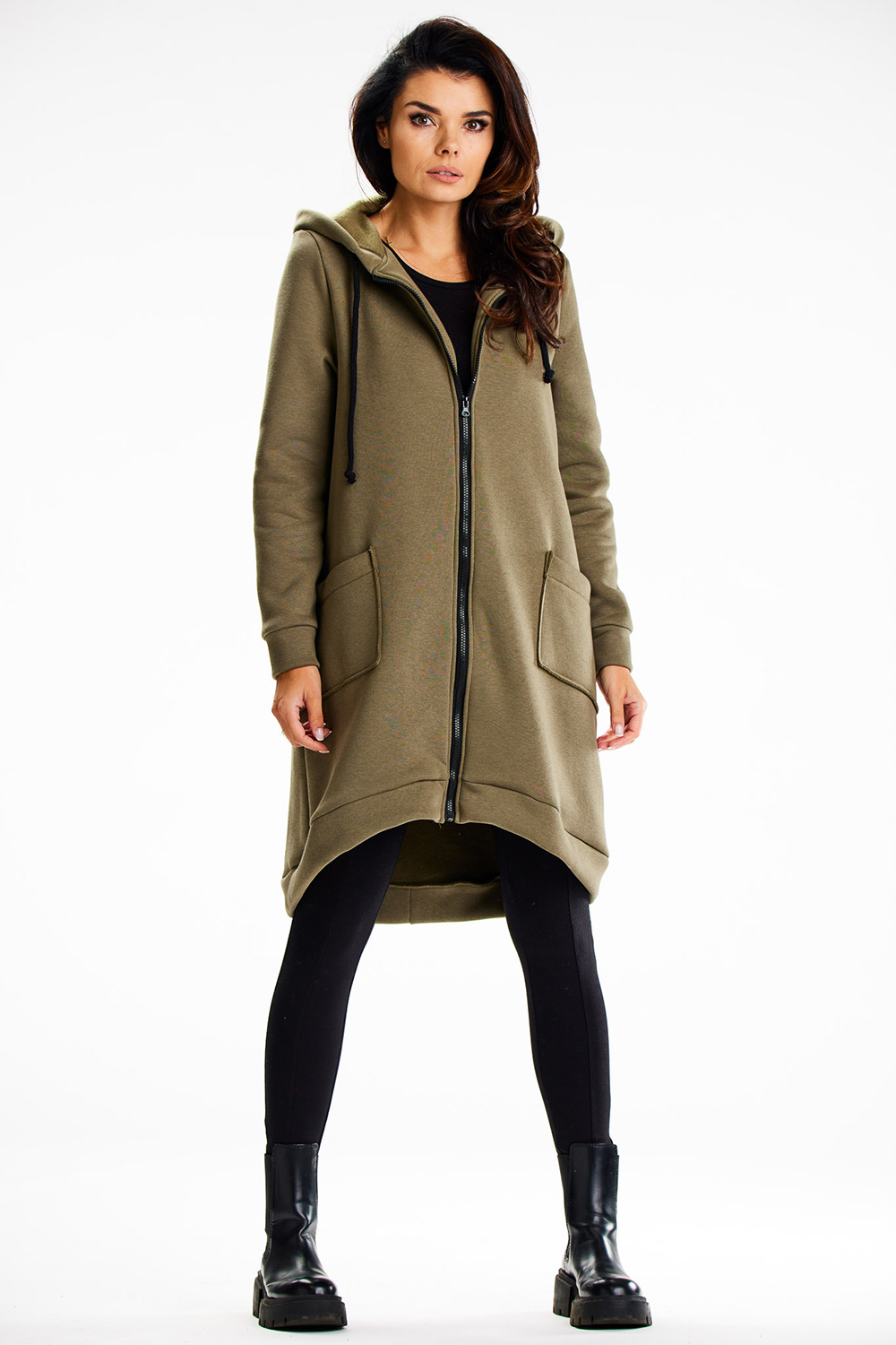 Bluza Damska Model M334 Khaki - Infinite You - obrazek 3