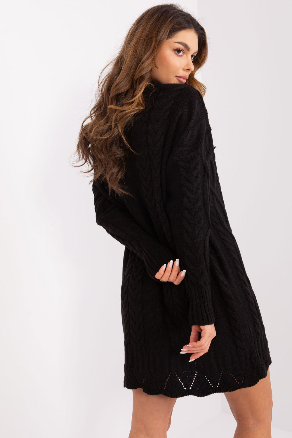 Sukienka Model LC-SK-8012-2.51P Black - Rue Paris - obrazek 3
