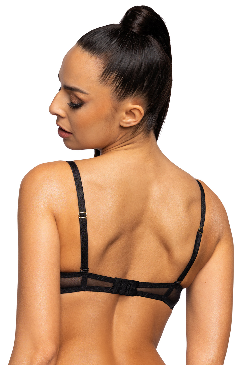 Biustonosz push up Biustonosz Push-up Model 3731/11 Melody Black - Mat - obrazek 3