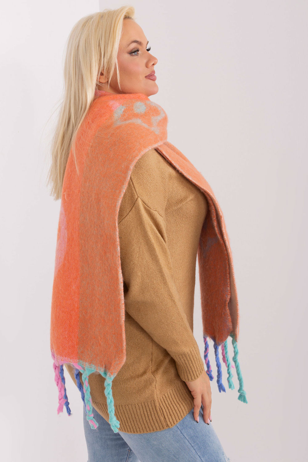 Szalik Model AT-SZ-2316.44P Orange - AT - obrazek 2