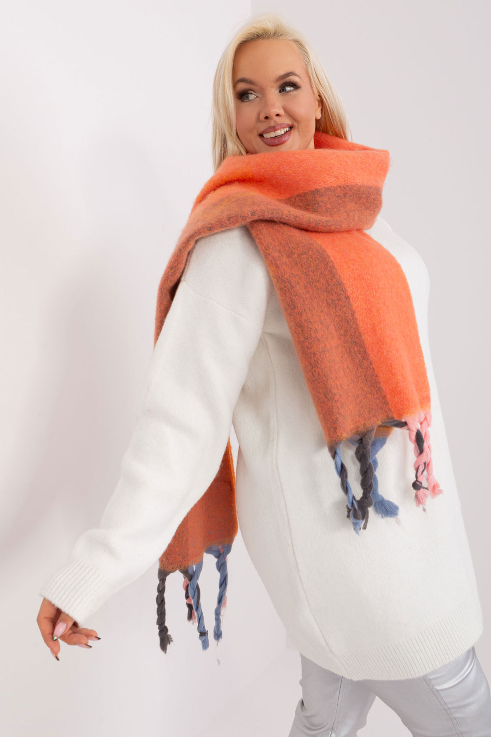 Szalik Model AT-SZ-2316.01P Orange - AT - obrazek 4
