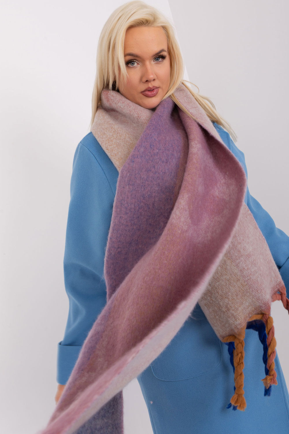 Szalik Model AT-SZ-2316.10P Violet - AT - obrazek 4