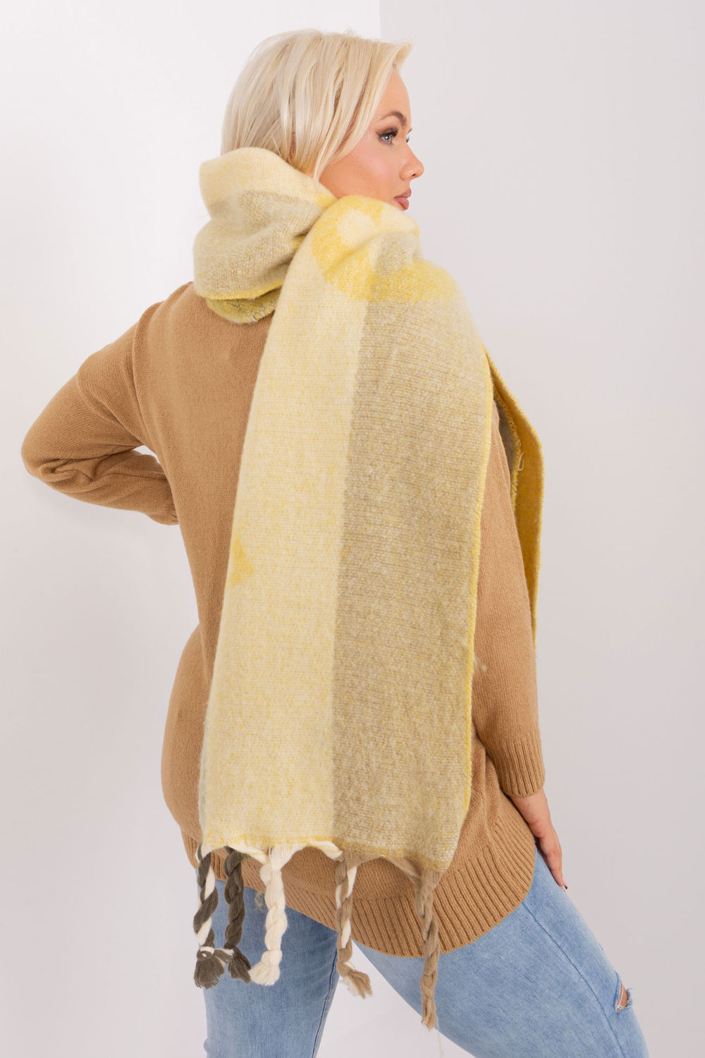 Szalik Model AT-SZ-2316.31P Yellow - AT - obrazek 3
