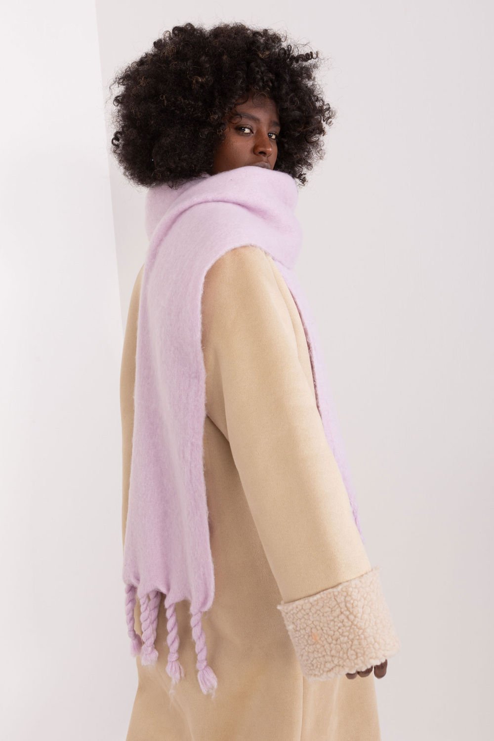 Szalik Model AT-SZ-2313502.31P Light Violet - AT - obrazek 3