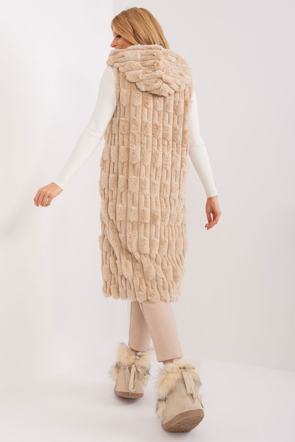 Kamizelka Model AT-KZ-2368-1.07 Beige - AT - obrazek 3