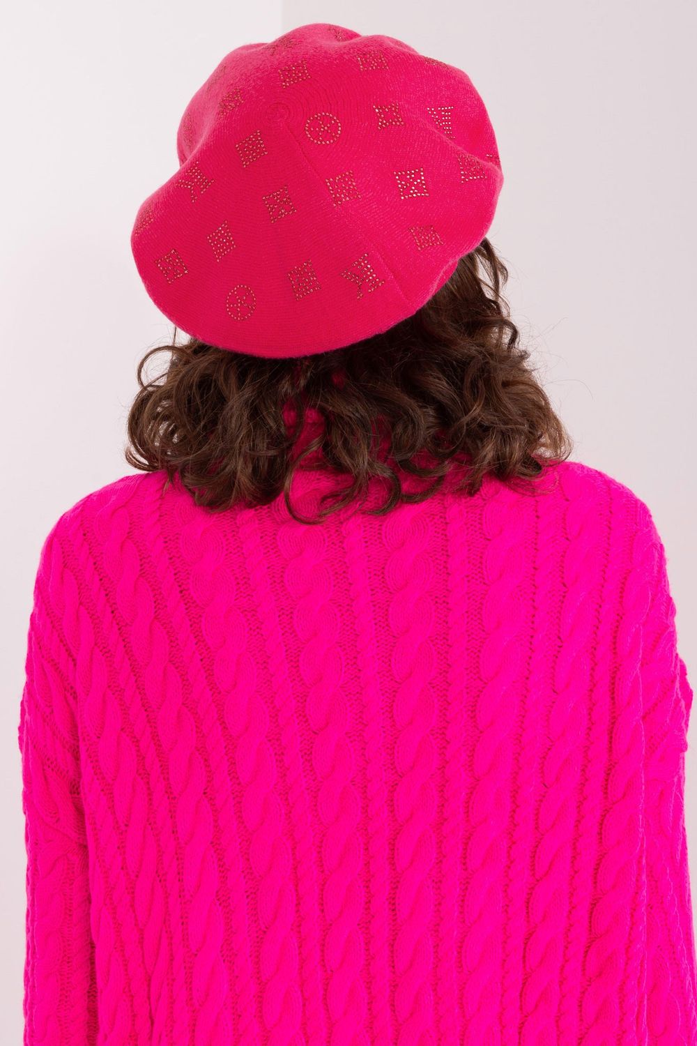 Beret Model AT-CZ-2318.27 Fuksja - AT - obrazek 3
