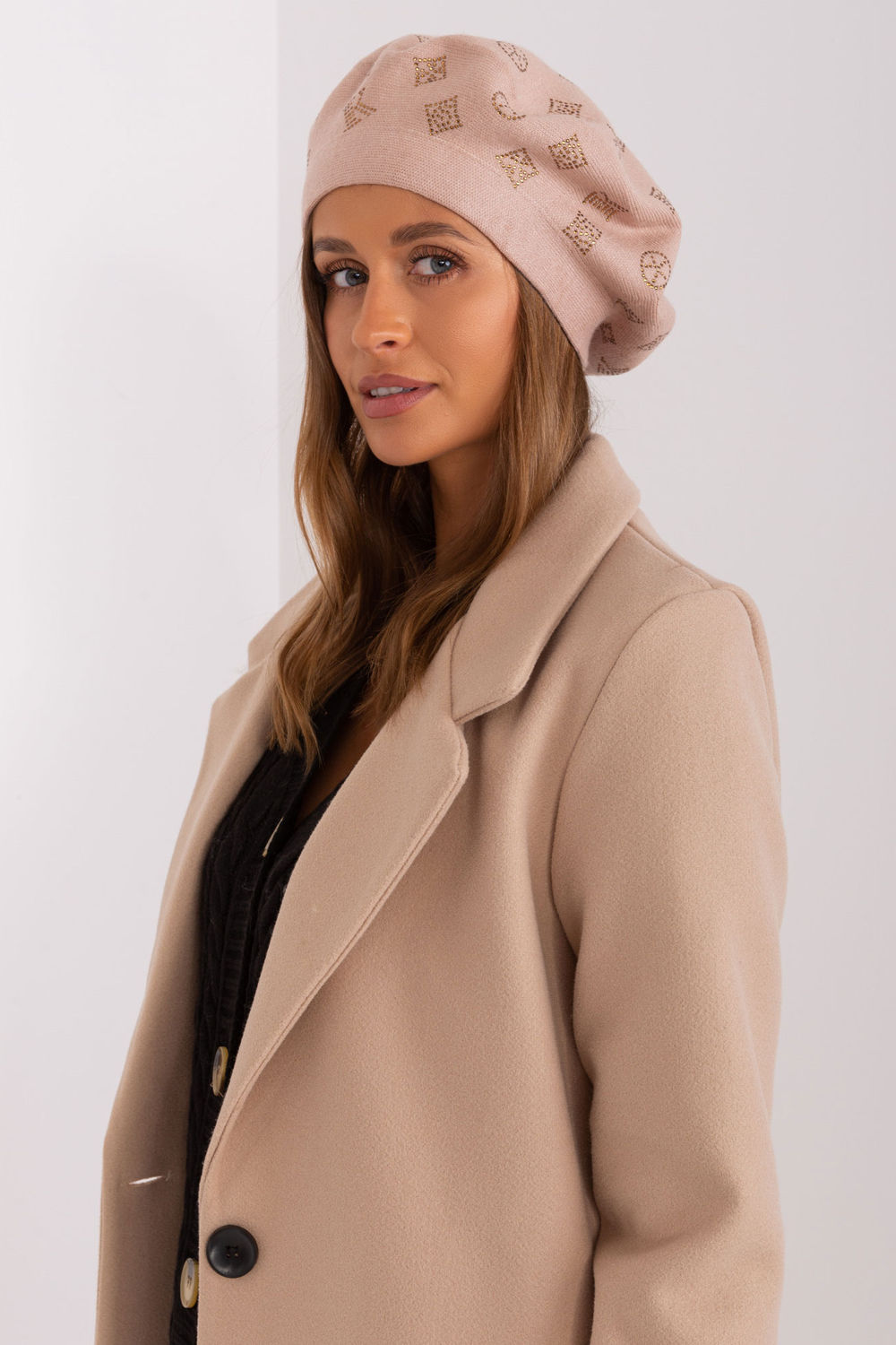 Beret Model AT-CZ-2318.30 Beige - AT - obrazek 2