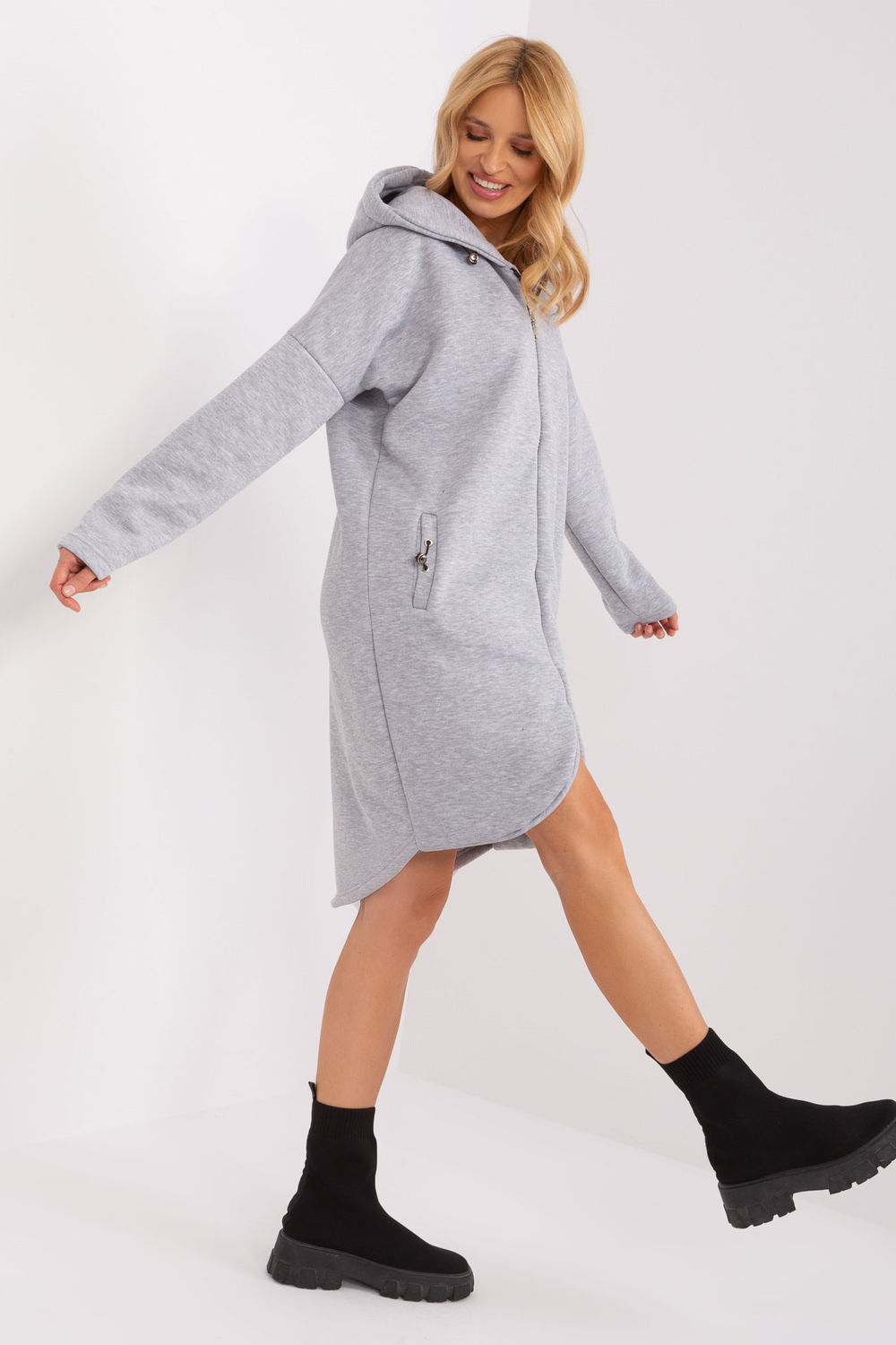 Bluza Damska Model RV-BL-4858-2.97P Grey - Relevance - obrazek 2