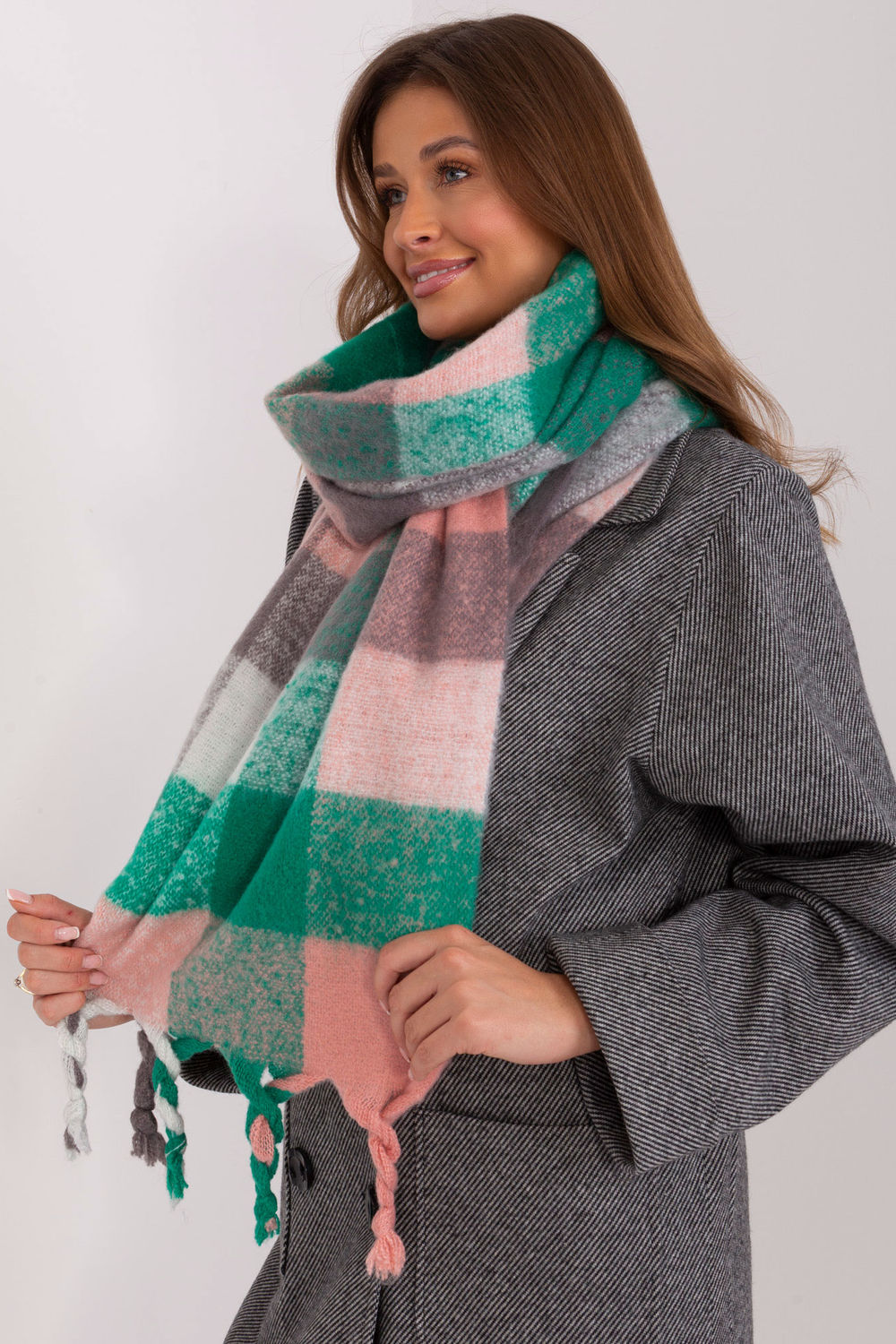 Szalik Model AT-SZ-2313501.97 Green - AT - obrazek 2