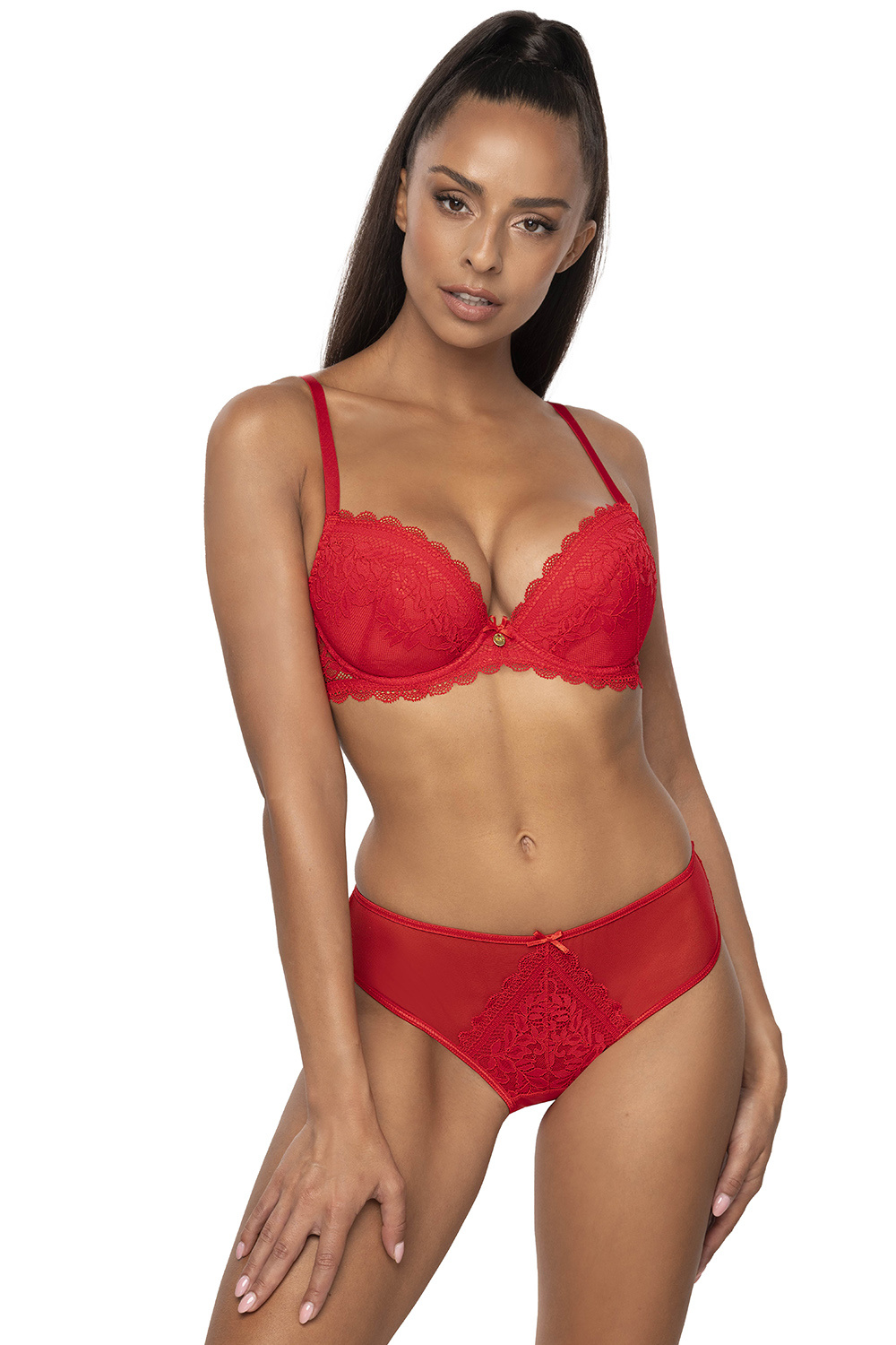 Biustonosz push up Biustonosz Push-up Model 0198/11/2 Estelle Red - Mat - obrazek 2