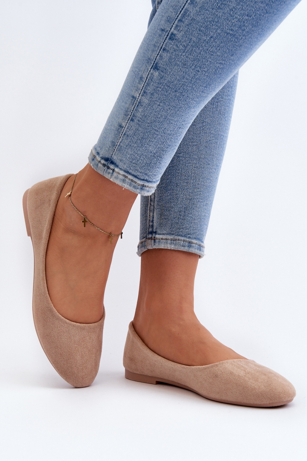 Baleriny Model Lasota 9BL02-1031 Beige - Step in style - obrazek 2
