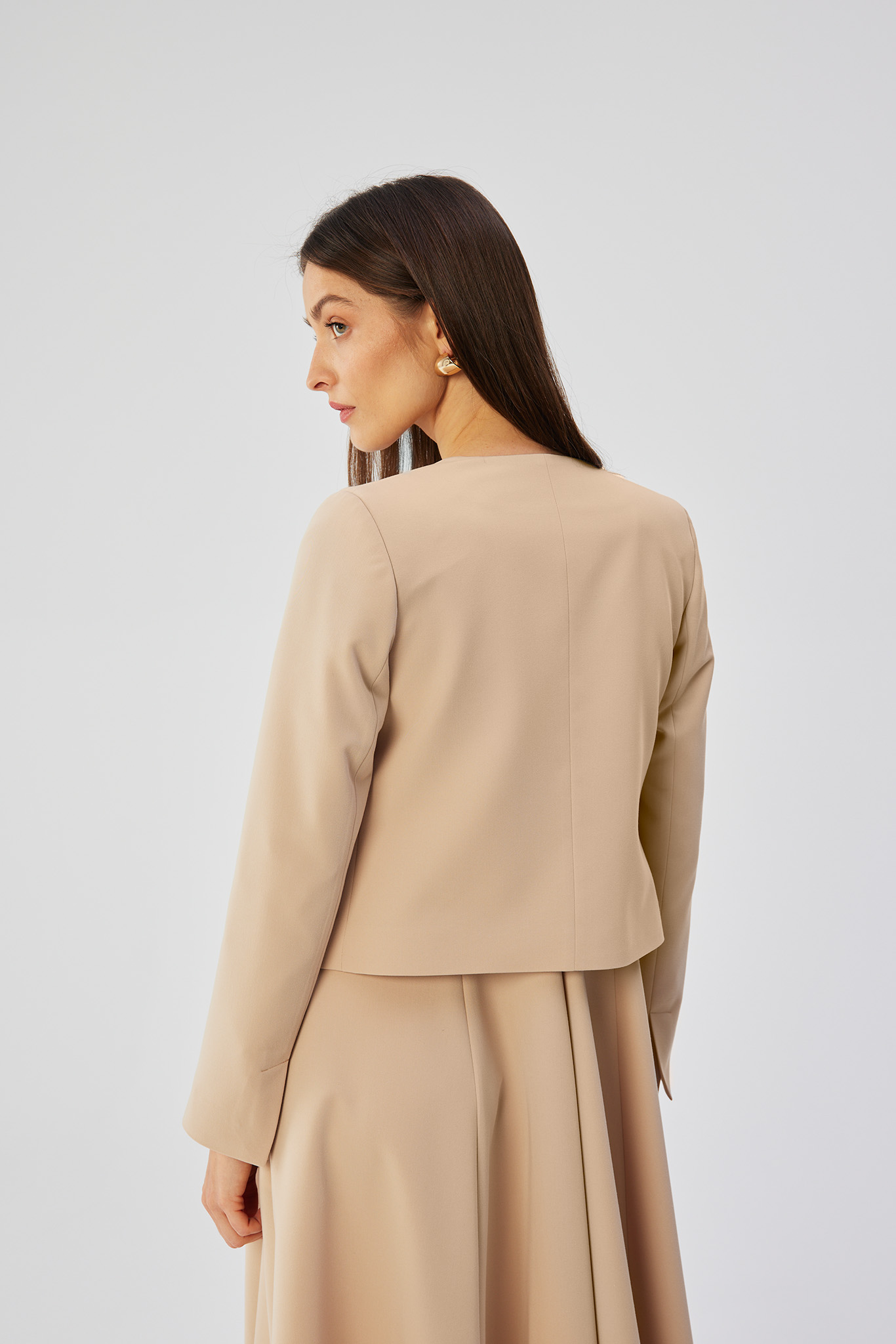 Marynarka Model S368 Beige - Stylove - obrazek 3