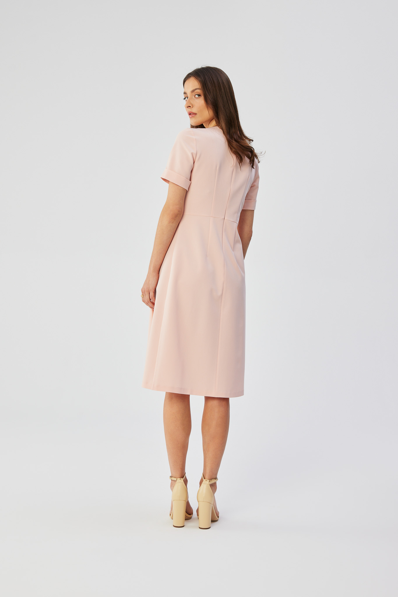 Sukienka Model S361 Powder Pink - Stylove - obrazek 2