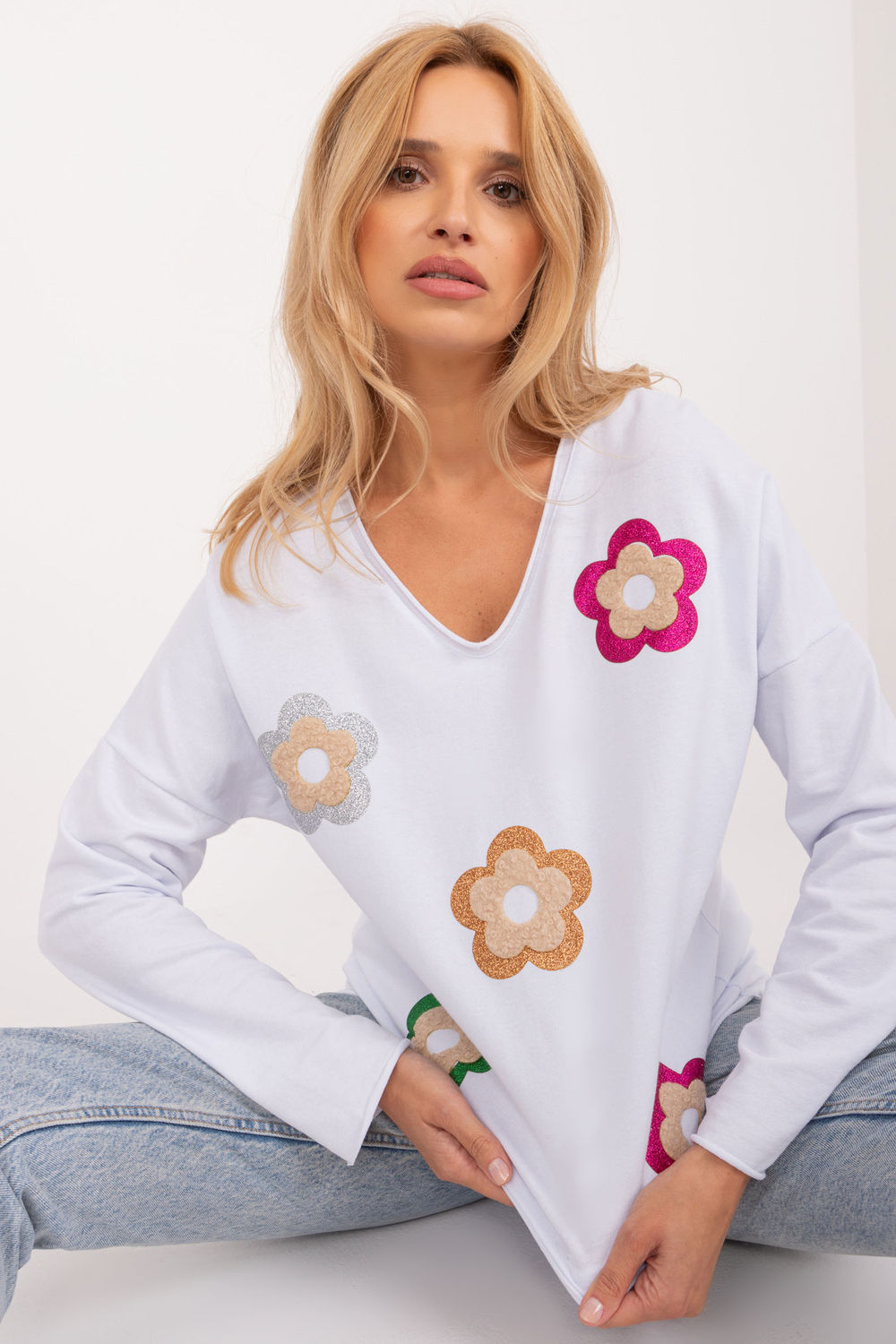 Bluzka Model DHJ-BZ-6679.22 White - Italy Moda - obrazek 2