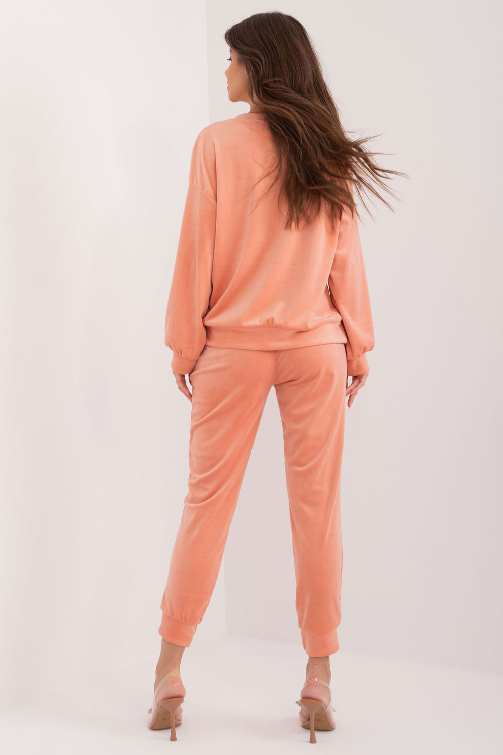 Spodnie Komplet Model DHJ-KMPL-8870.59 Brzoskwinia - Italy Moda - obrazek 3
