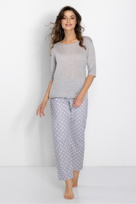 Piżama Damska Model Keep Secrets Tencel 183914 Grey - Momenti Per Me
