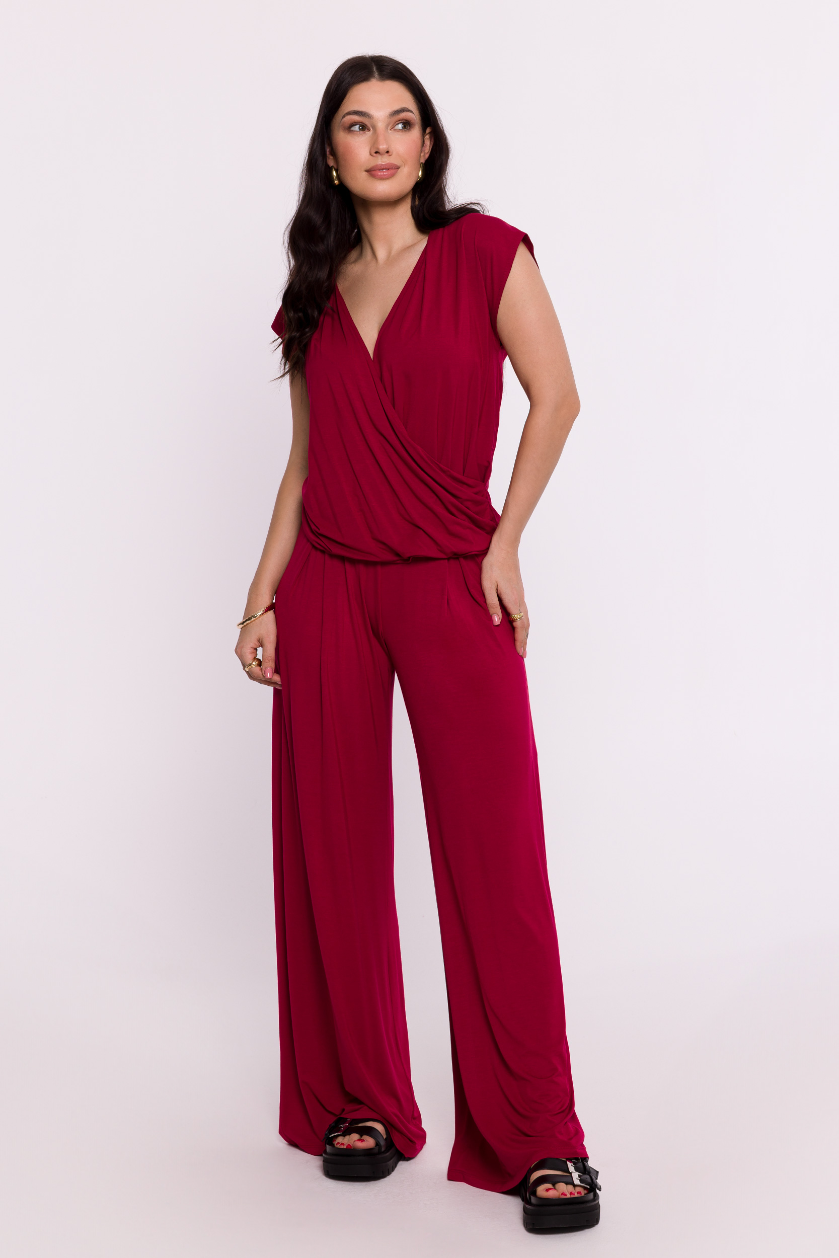 Bluzka Model B288 Bordo - BeWear - obrazek 2