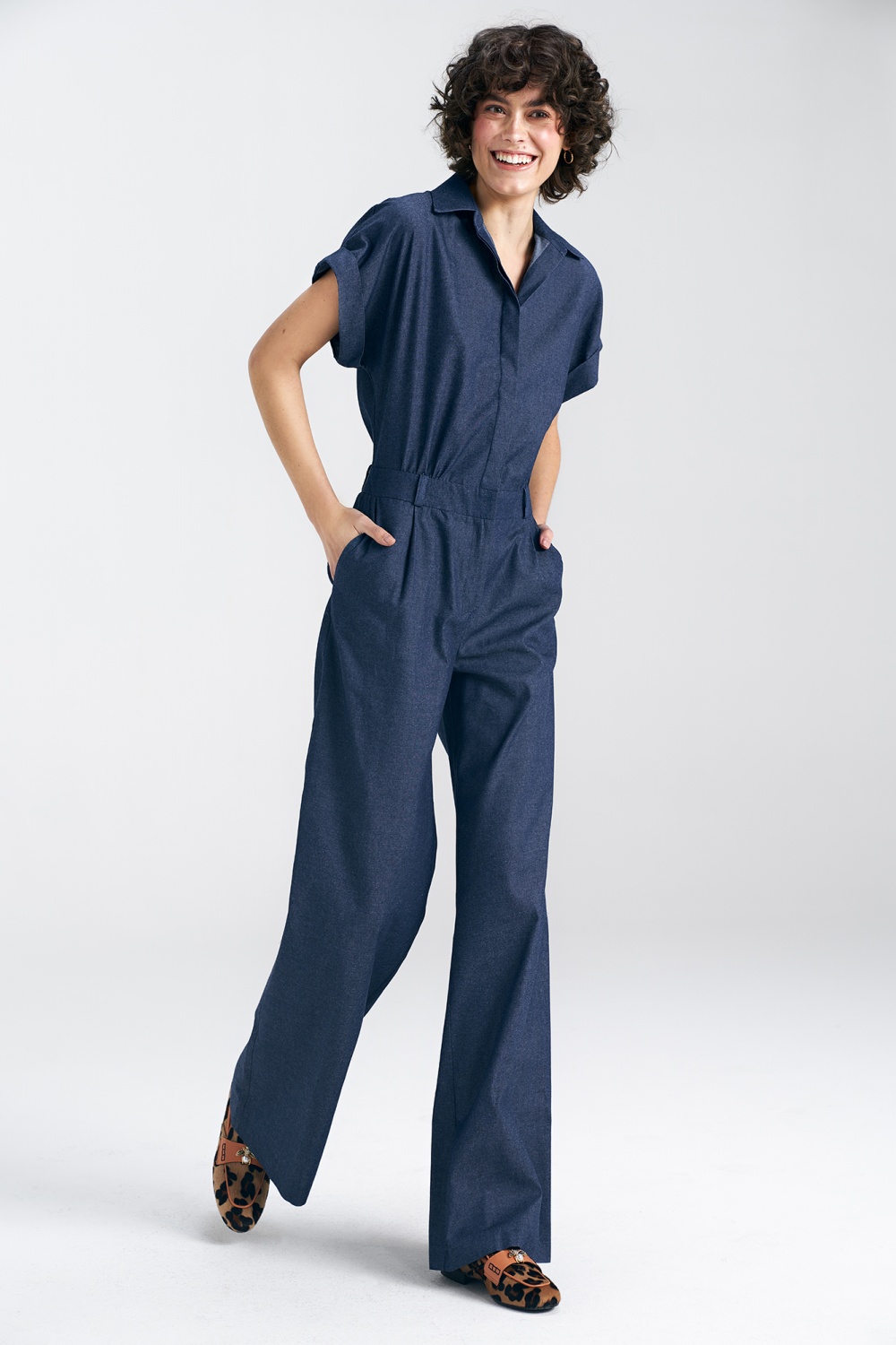 Kombinezon jeansowy KM35 Denim - Nife - obrazek 2