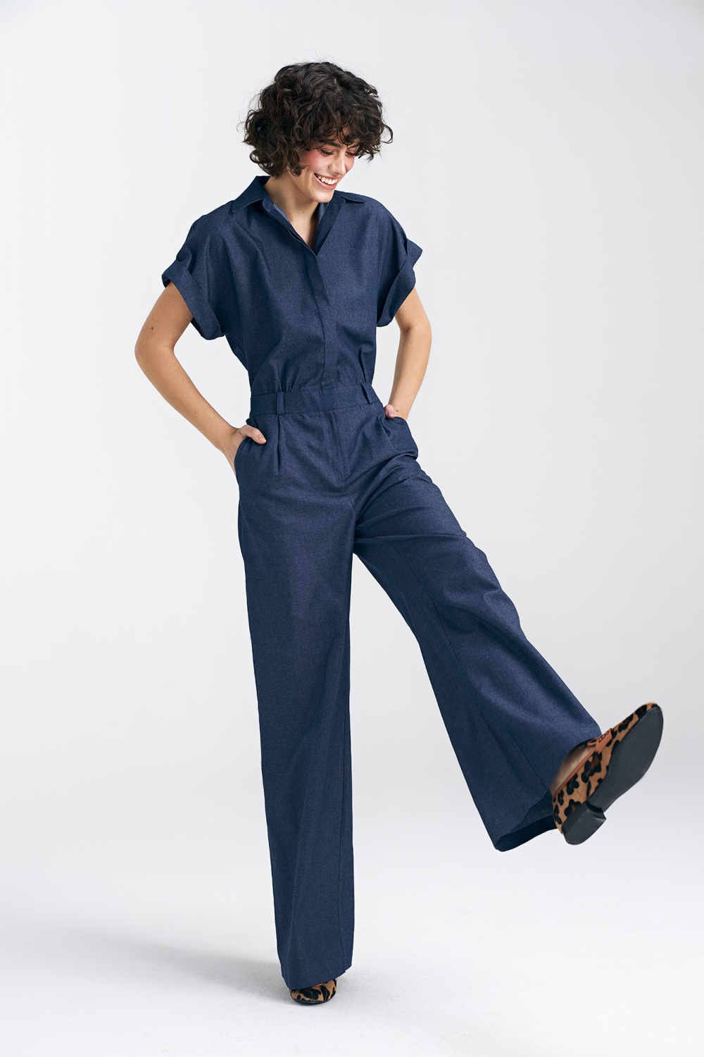 Kombinezon jeansowy KM35 Denim - Nife - obrazek 3