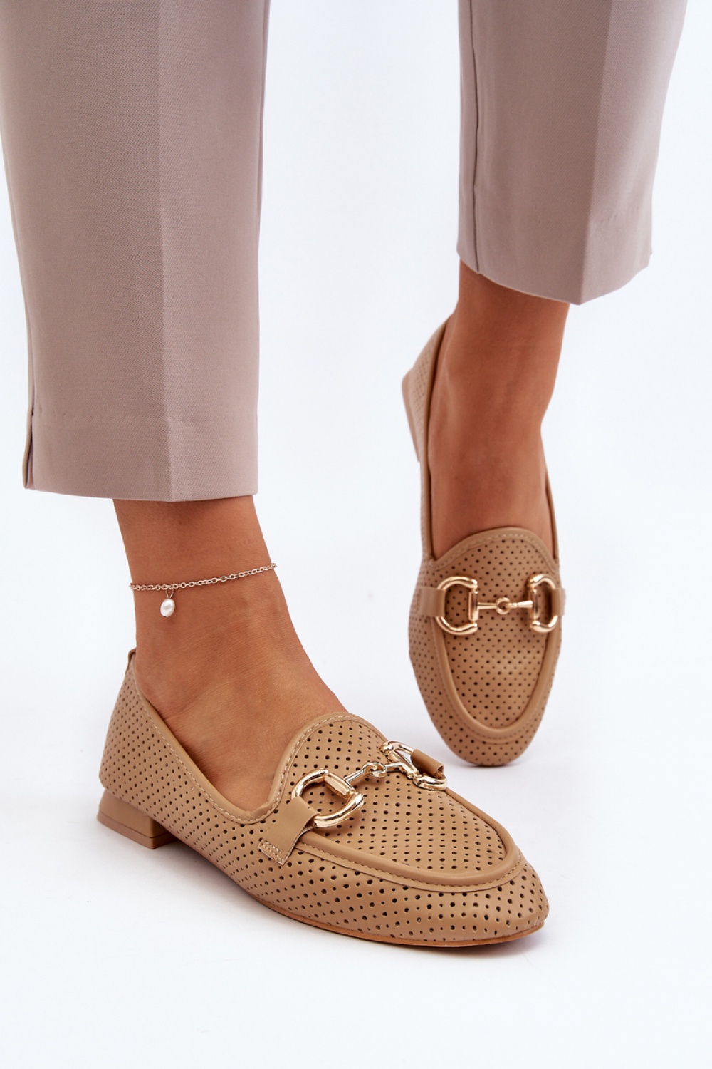 Mokasyny Model Iluvana FF-33 Camel - Step in style - obrazek 3